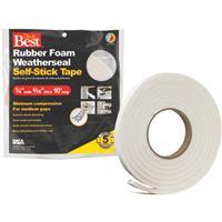 Do It Best  Foam Weatherstrip Tape 3/4x5/16 Inchx10 Foot White 1 Each R534WHDB