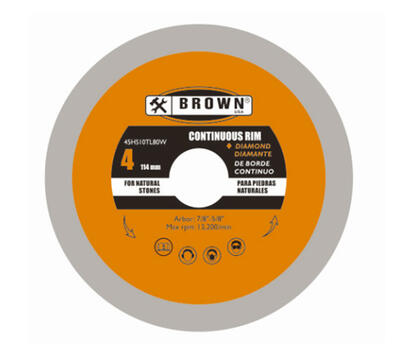  Brown USA Cutting Disc 4x7/8-5/8 Inch 0.07x10mm 1 Each 4HS10TL80W