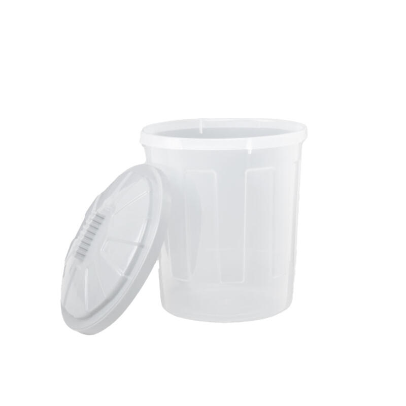 Wham Fun Bin & Lid 21L Clear and Grey 1 Each 15304