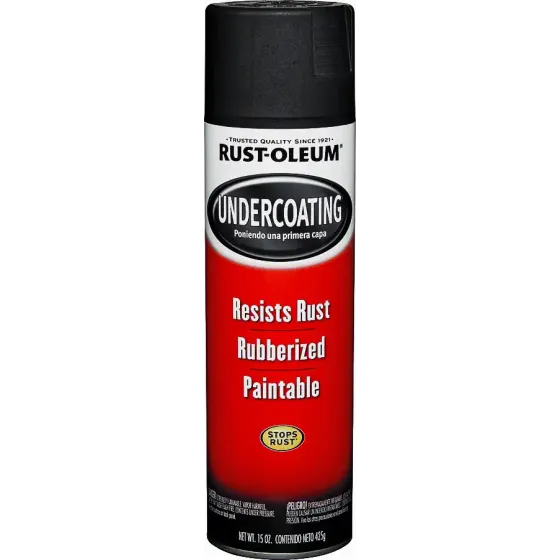 Undercoating Auto Rubber Spray Paint 15oz Black 1 Each 248657