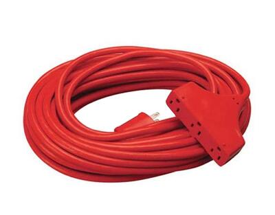  Master Electrician  3 Outlet Extension Cord Red 1 Each 04217ME