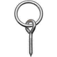  National  Hitch Ring With Screw Eye 5/16 Inch  Zinc 1 Each N220640