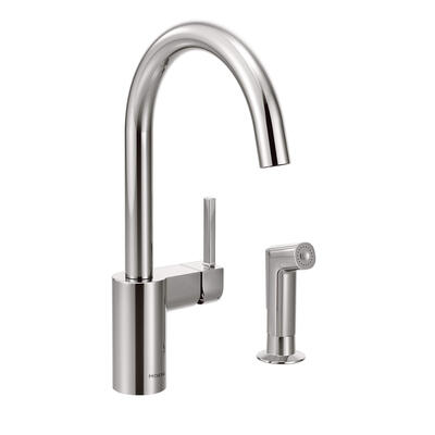 Moen Align Kitchen Faucet with Spray 1 Handle Chrome 1 Each 7165