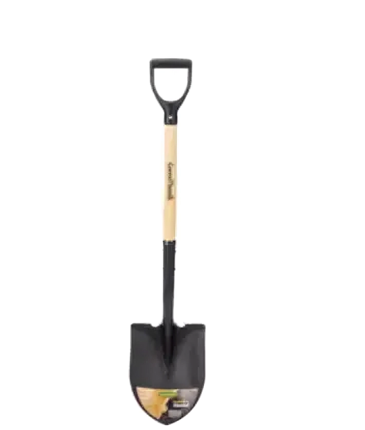 GDN SHOVEL W/D HDL RND POINT