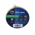  Tru Guard Twisted Sisal Rope Natural Fiber 1/2 Inchx50 Foot 1 Each 642141