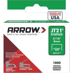  Arrow Light Duty Staple JT21 5/16 Inch  1000 Pack  215