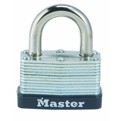  Master Lock Laminated Steel Warded Padlock 1-3/16 Inch 1 Each 500D 14596