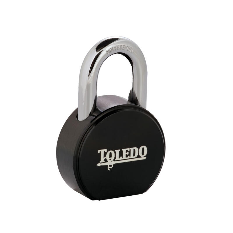 Toledo Round Keyed Alike Padlock  Black  1 Each L-TBK90R