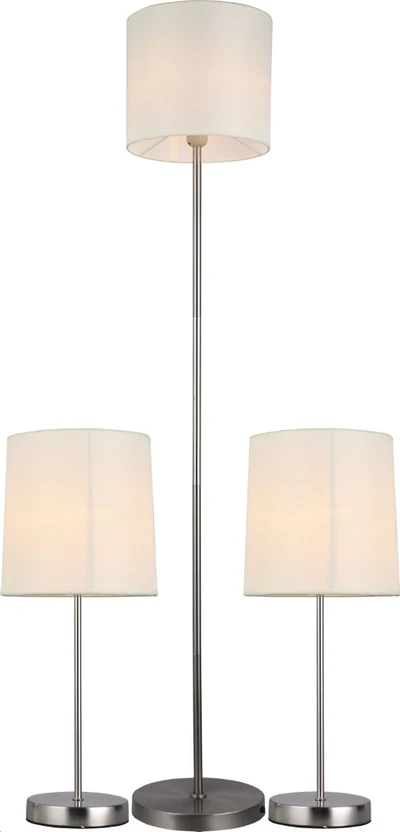  Lampara  Set Floor Lamp E27 40W 1 Each 9615KIT-WH