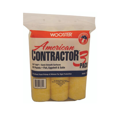  Wooster Knit Fabric Roller Cover  9x3/8 Inch  3 Pack R568-9