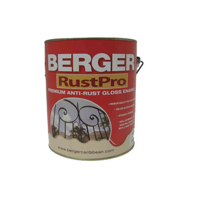 Berger Rustpro Anti-Rust Enamel Paint Black 1 Gallon P114025 F2026A09100F: $176.88