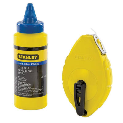  Stanley  Chalk Reel With Chalk 4 Ounce  Blue 1 Each 0447442