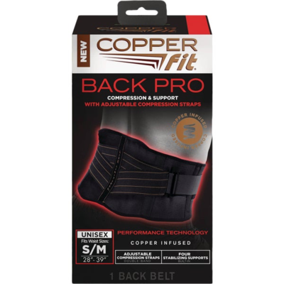 SUPPORT BRACE SM/MED BLK