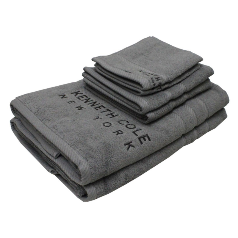 TOWEL 6PC SET DARK GREY