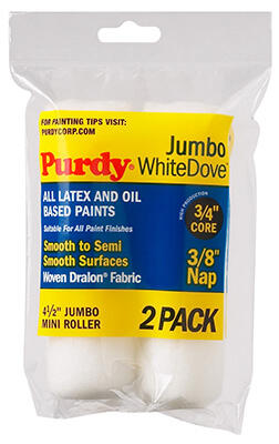 Purdy Jumbo Mini Roller Cover 2 Piece 4.5x3/8 Inch 1 Set 140624012