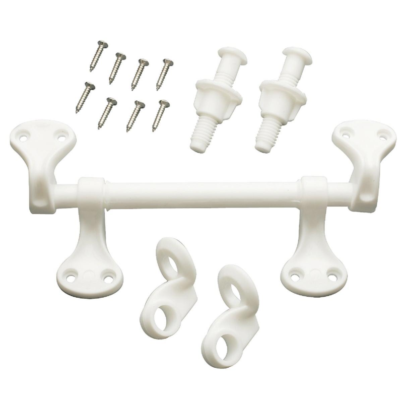  Do It Best Polyethylene Toilet Seat Hinge 1/2 Inch  White 1 Each 411833