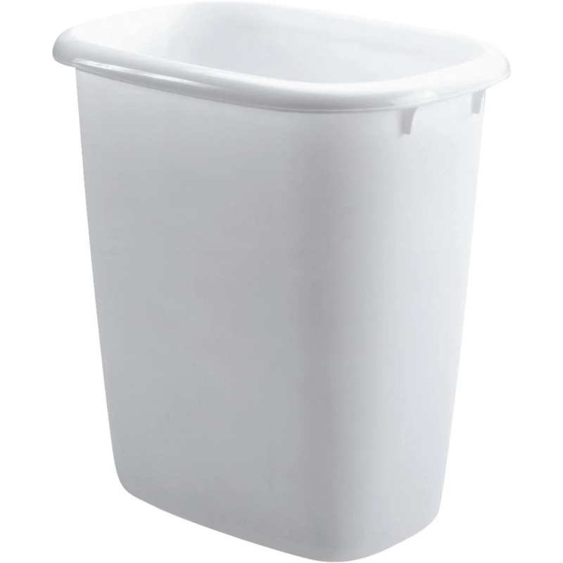 WASTEBASKET WHITE 15QT M/D