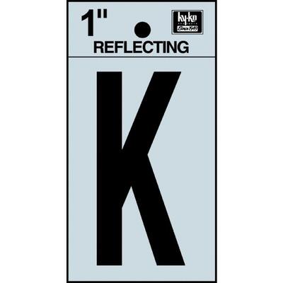  Hy-Ko Reflective Adhesive Letter K 1 Inch  1 Each RV15-K