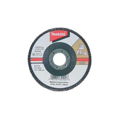  Makita  Flap Disc Z60 4-1/2 Inch 115mm 1 Each D-53730