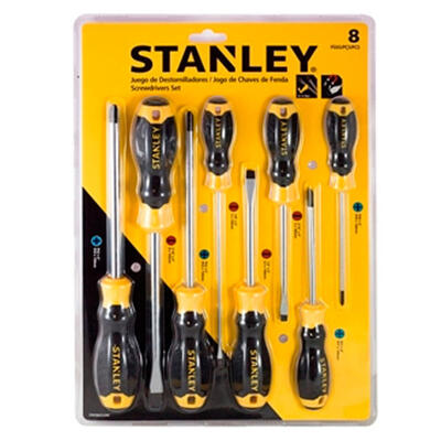  Stanley  Screwdriver Set 8 Piece 1 Set STMT66675-840