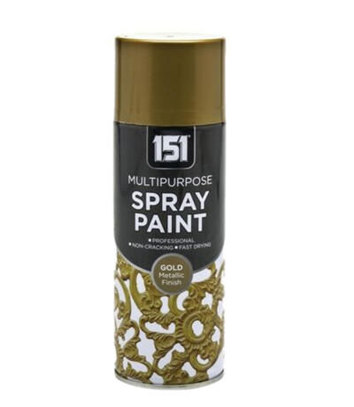 151 Metallic Spray Paint 400ml Gold 1 Each TAR040