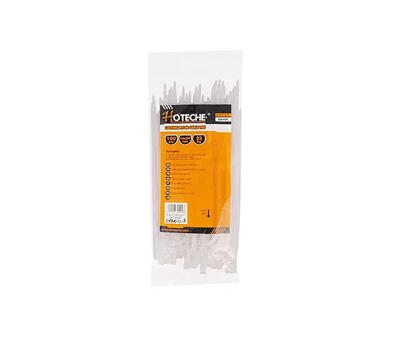 Hoteche Locking Nylon  Cable Ties 2.5x200mm 100 Peice 1 Pack 286220