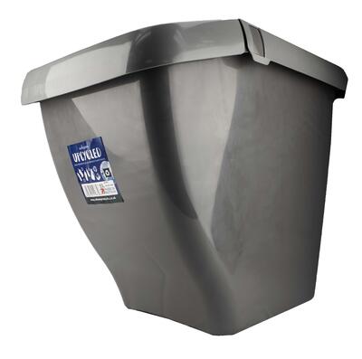 Wham Storage Bin With Lid 50 Liter Grey 1 Each 445875