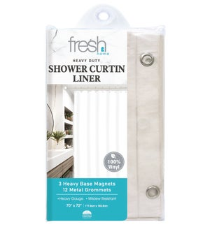 PVC SHOWER CURTAIN LINER BEIGE