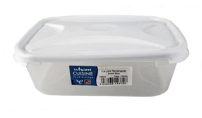 Wham Food Container Rectangular Ice White 1 Each 12372