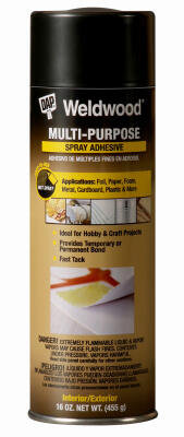  Weldwood  Multipurpose Spray Adhesive 16 Ounce  1 Each 00118: $56.25