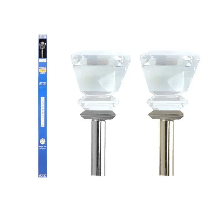 CURTAIN ROD MTL PAPERBOX SILV