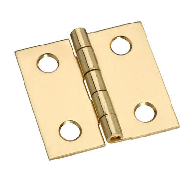 National Broad Hinge 1 x 1 Inch Solid Brass 1 Each N211-334