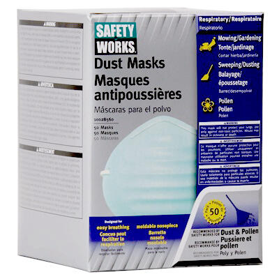  Safety Works  Non Toxic Dust Mask  50 Pack 10028560