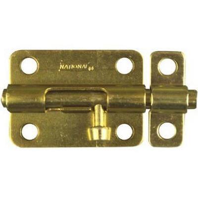  National  Steel Door Barrel Bolt 3 Inch  Brass 1 Each N151-589: $10.62