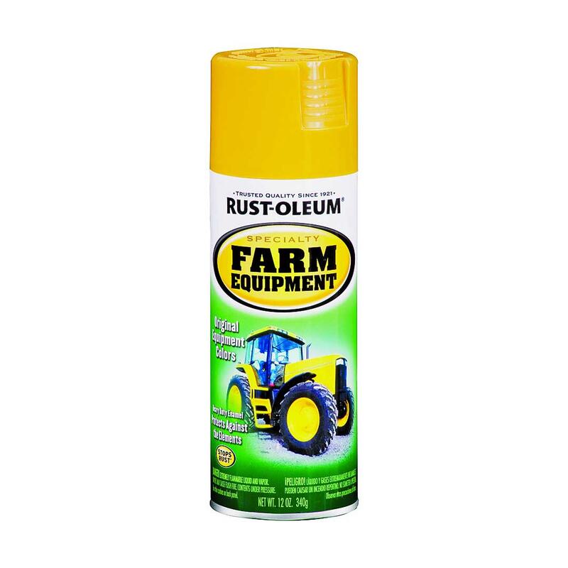 Rust-Oleum Farm And Implement Spray Paint 12oz Yellow Caterpillar 1 Each 7449830