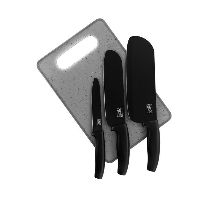 Gibson Cutlery Set With Cutting Board 4 Piece 1 Set 703-12869904