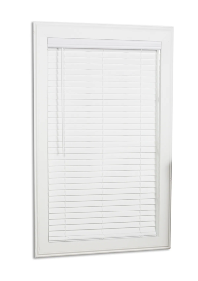 Dekor Products Fauxwood Blind 25x64 Inch White 1 Each FW7352M