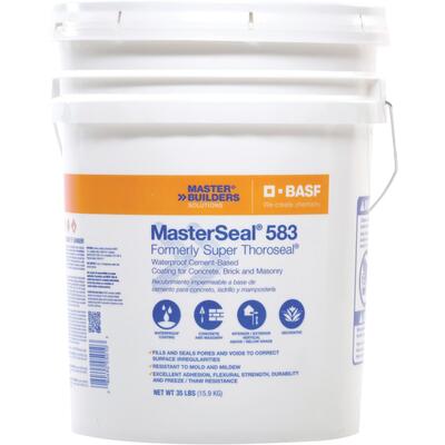 Thoroseal Weatherproof Sealer 35lb 1 Each RSTHORO5G T5010: $178.17
