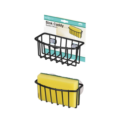 SINK SUCTION CADDY CHR BLACK