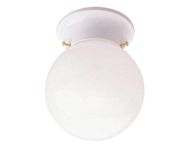 Home Impressions Ceiling Fixture Globe 1L White 1 Each ICL9WH