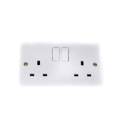 Crabtree Switch Outlet 6a 2w 2 Gang 1 Each D1500NR