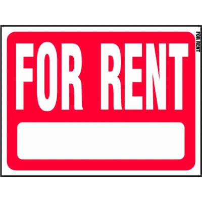  Hy-Ko  For Rent Sign 18x24 Inch  1 Each RS-603