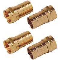 Audiovox F Connector Coaxial RG6U 4 Pack VH1454R