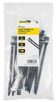 Ecm Industries Cable Ties 8 Inch Black 100 Pack CTCH8-60100UVB