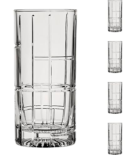 HIBALL GLASS SET 4PK 12OZ FTR