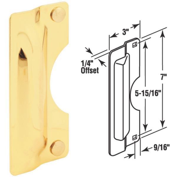 Prime Line Latch Guard 7 Inch Polished Brass 1 Each U9502 M&C Home Depot