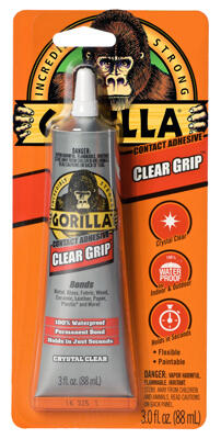 Gorilla  Clear Grip Adhesive 3 Ounce 1 Each 8040002