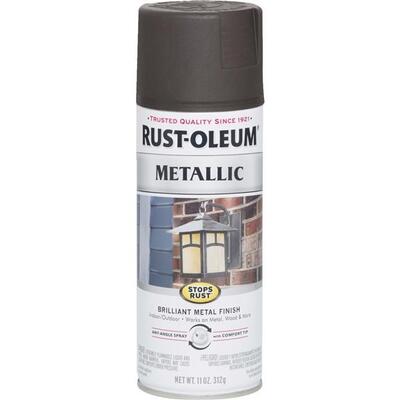 Rust-Oleum Mtlc Satin Spray Paint 11oz Oil Rubbed Bronze 1 Each 248636: $31.88