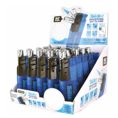  Turbo Blue Pivot Butane Lighter  1 Each  23881
