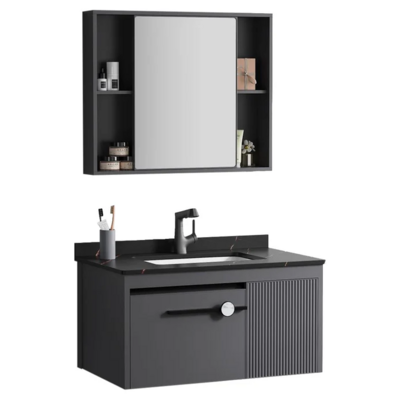 BATHROOM CABINET W/ MIRROR ALU